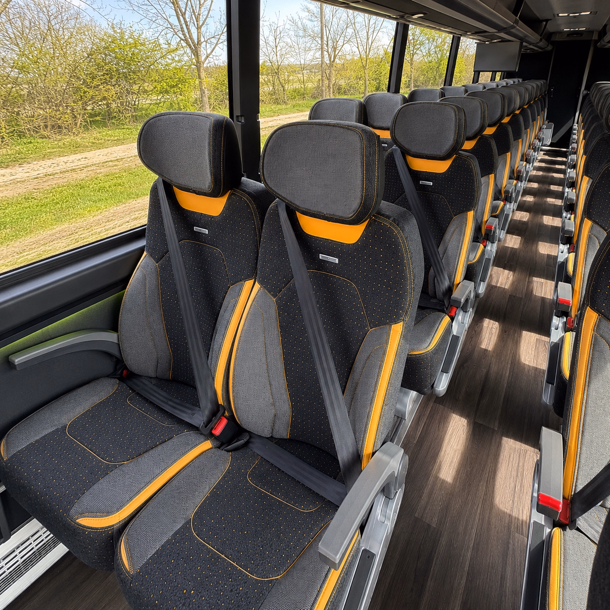 dearborn comfortable charter buses for government military personnel