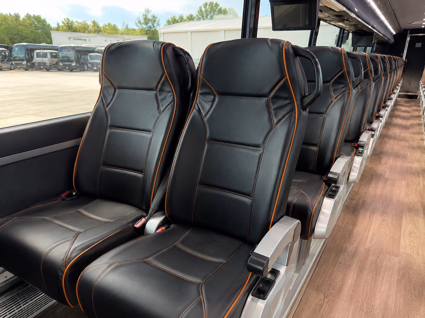 taylor charter bus rental interior