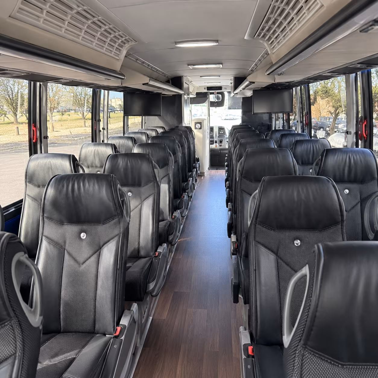 warren charter bus interior gallery